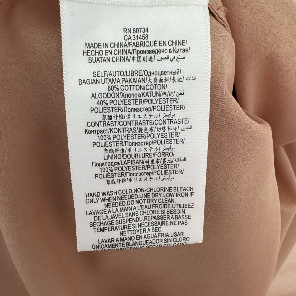 BCBGMaxAzria Felicia Burnout Mesh Gown in Antique Rose